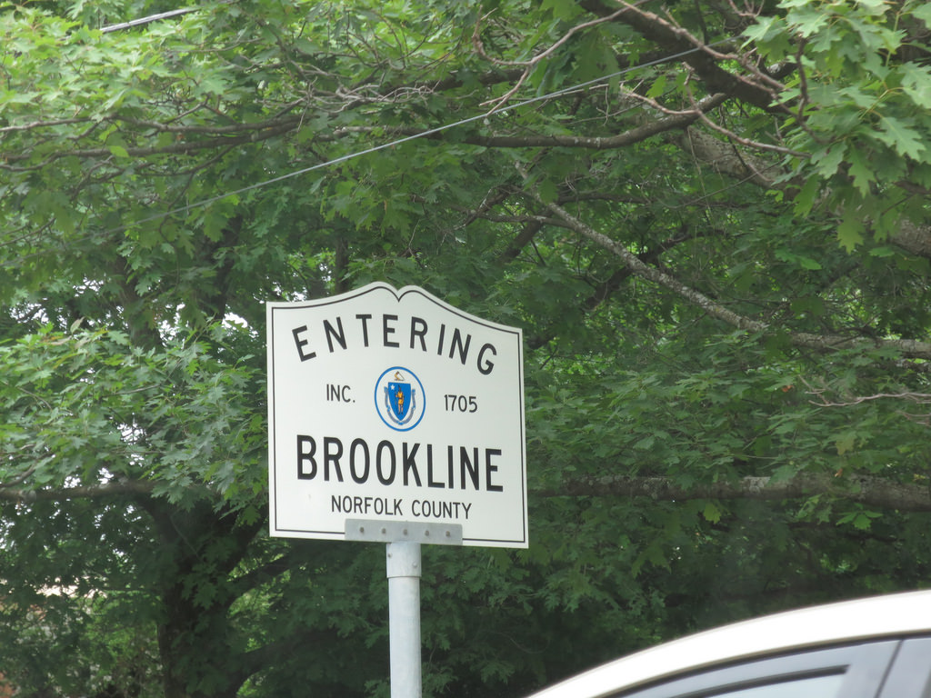 Entering Brookline