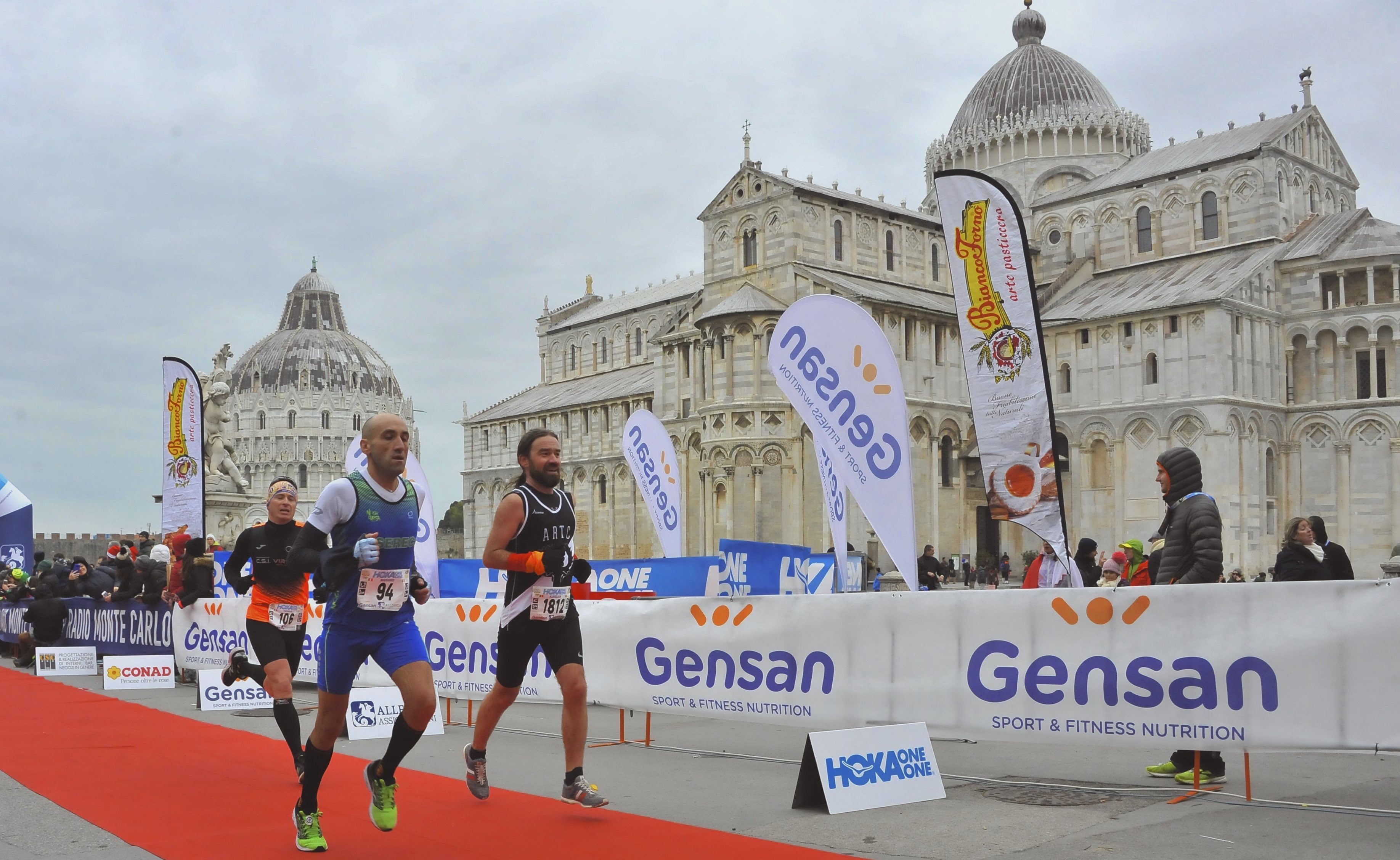 crossing the finish line